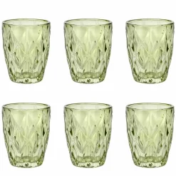 Servizio Bicchieri da Acqua in Vetro Colorato 12 Pezzi Design Moderno - Timon