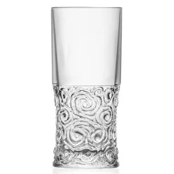 Servizio Bicchieri Highball in Eco Cristallo Decoro Audace 12 Pezzi - Ritmo