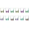 Servizio Bicchierini da Liquore in Cristallo Eco Colorato 12 Pz - Amalgama