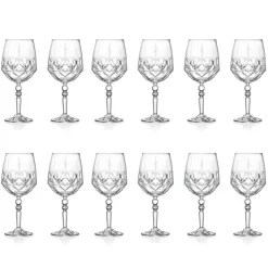 Servizio Calici da Cocktail in Cristallo Ecologico Italiano 12 Pz - Bromeo