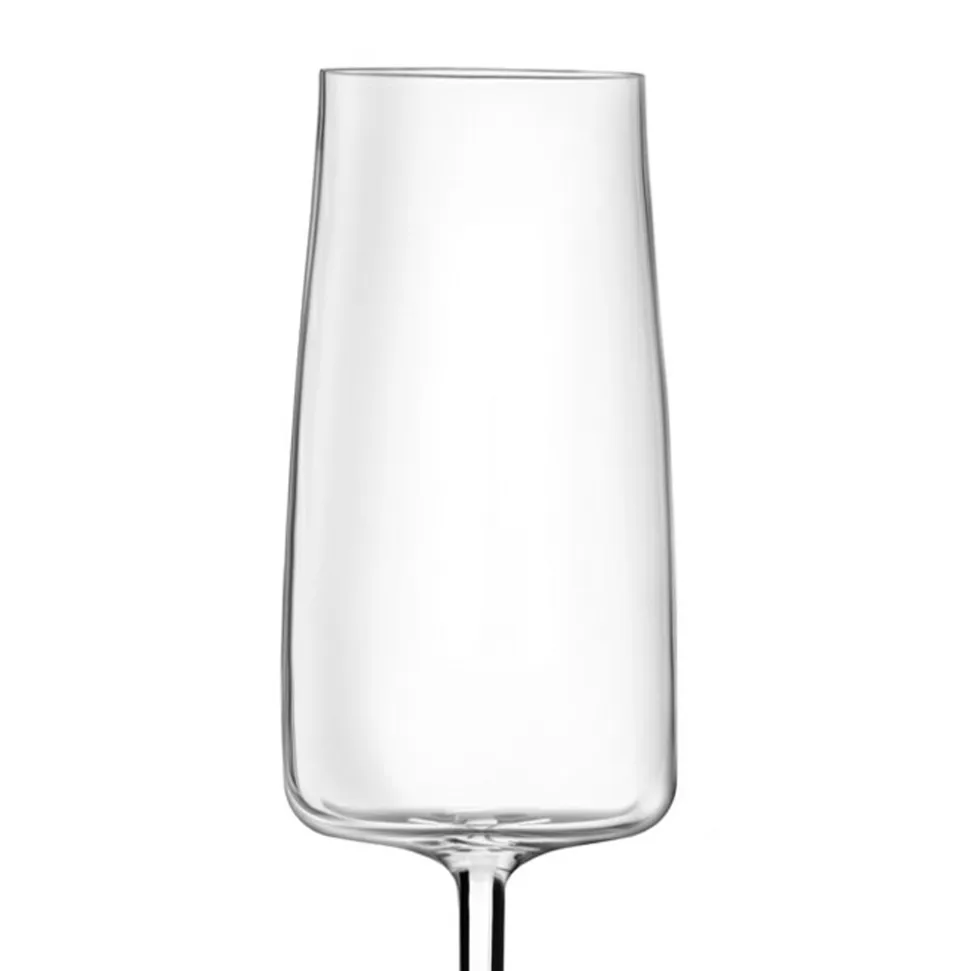 Servizio Calici Flute in Cristallo Eco Italiano Minimale 12 Pz - Primordio