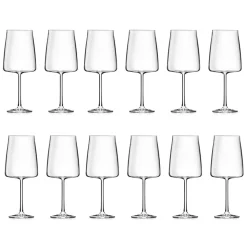 Servizio Calici in Cristallo Eco Italiano Minimale  12 Pezzi - Primordio