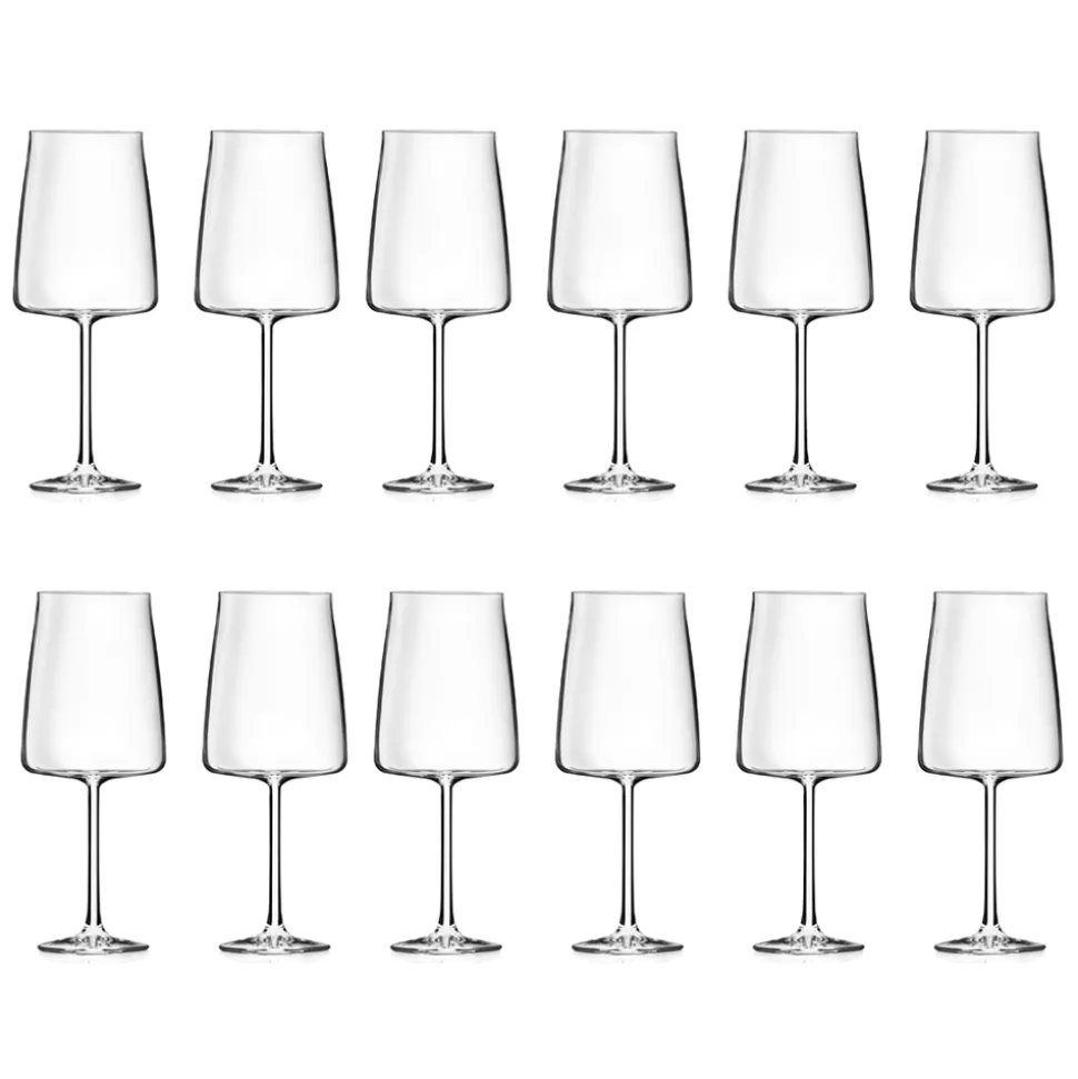 Servizio Calici in Cristallo Eco Italiano Minimale 12 Pezzi - Primordio