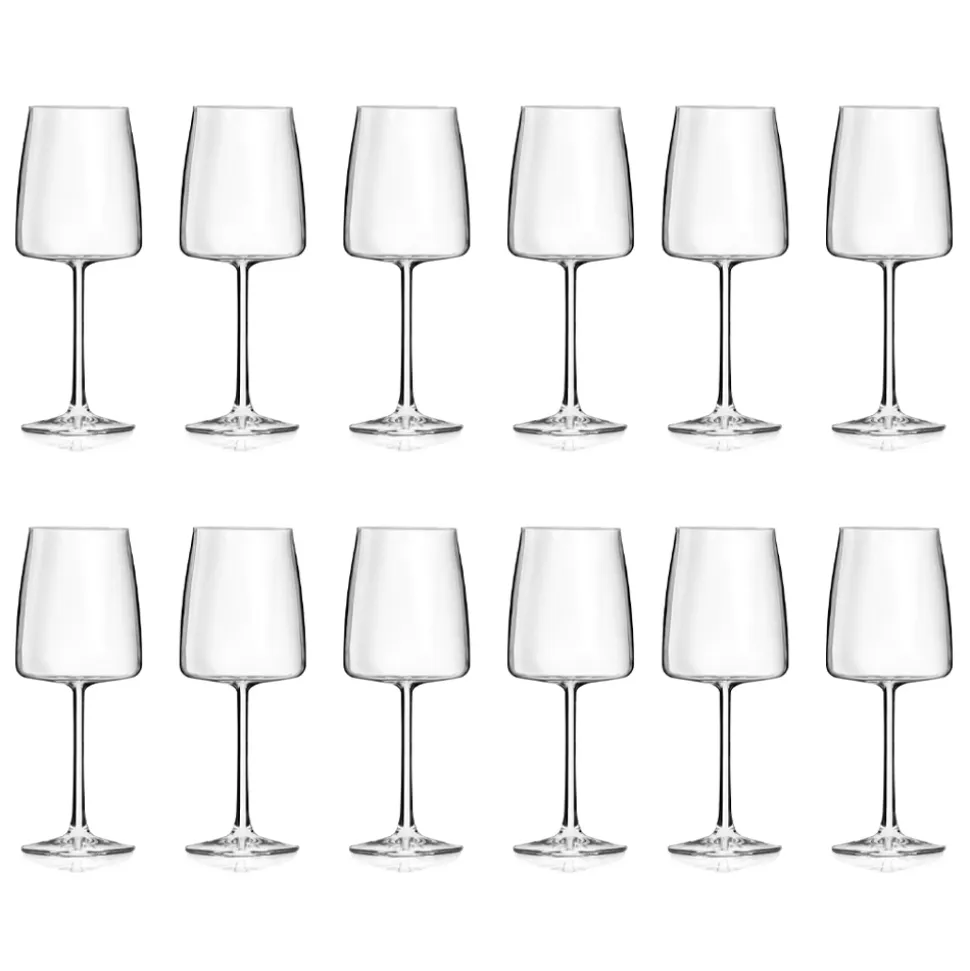 Servizio Calici in Cristallo Eco Italiano Minimale 12 Pezzi - Primordio