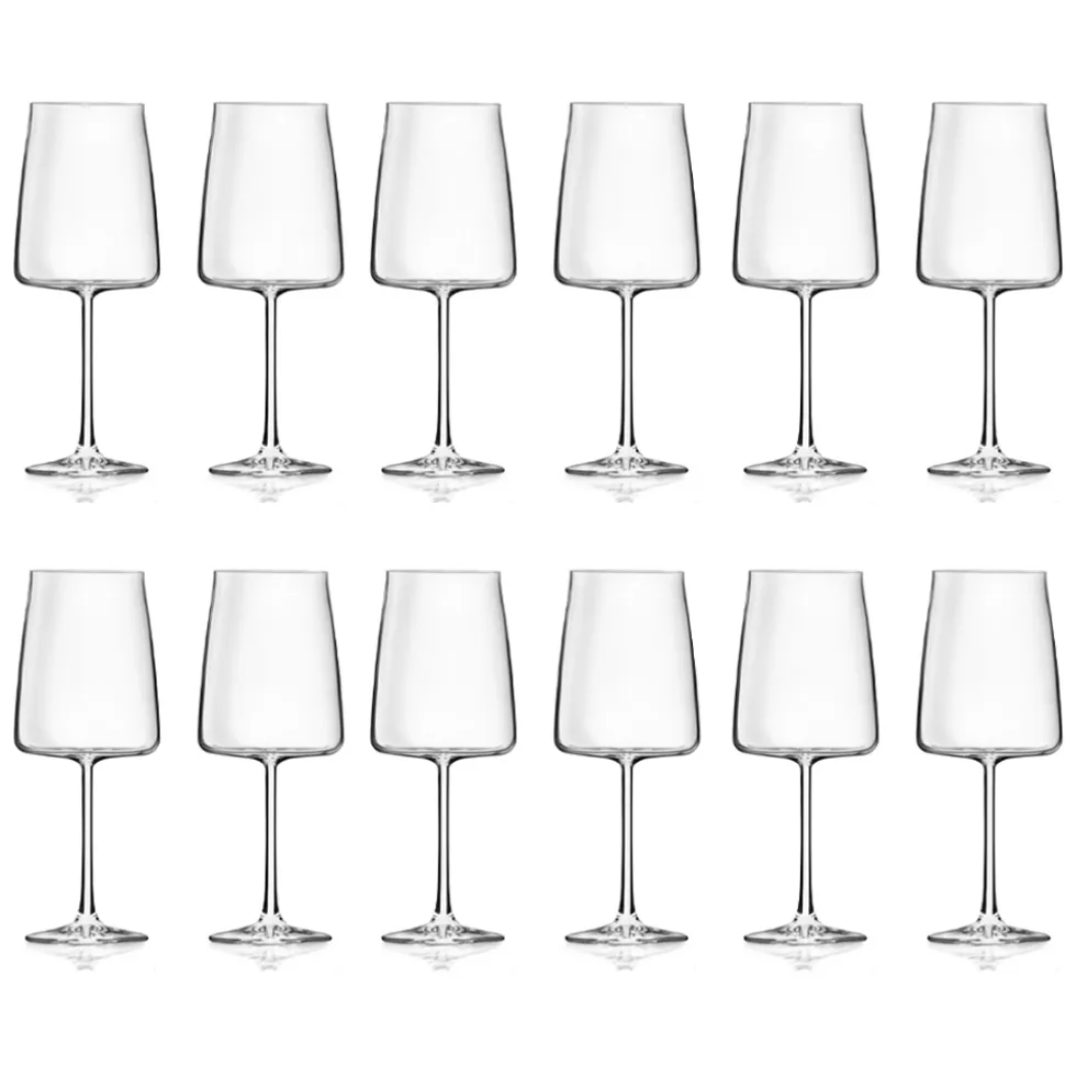 Servizio Calici in Cristallo Eco Italiano Minimale 12 Pezzi - Primordio