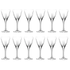 Servizio Calici Vino Cristallo Eco Colorato o Trasparente 12 Pz - Amalgama