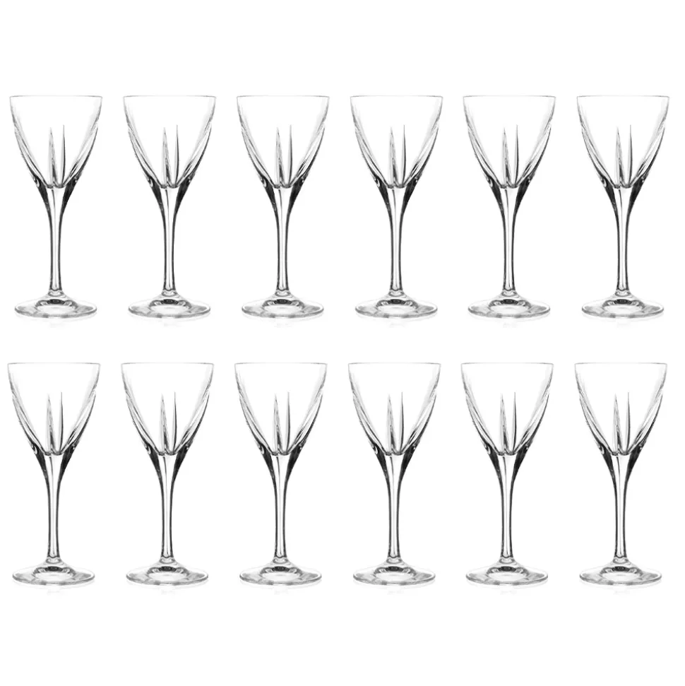 Servizio Calici Vino Cristallo Eco Colorato o Trasparente 12 Pz - Amalgama