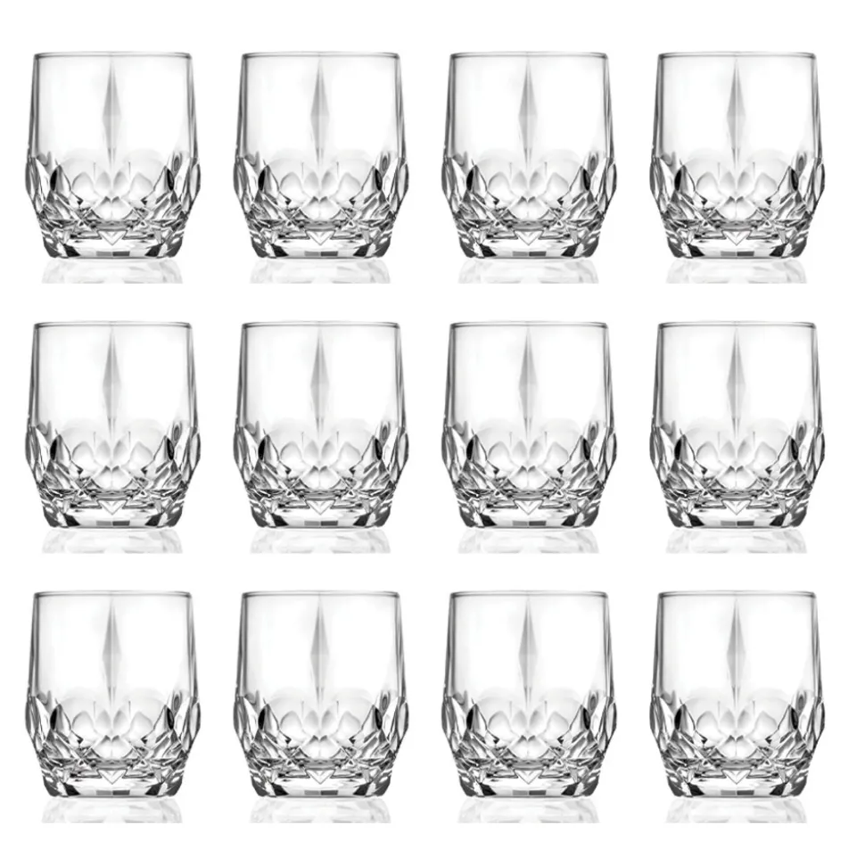 Servizio di Bicchieri da Whisky in Cristallo Ecologico 12 Pezzi - Bromeo