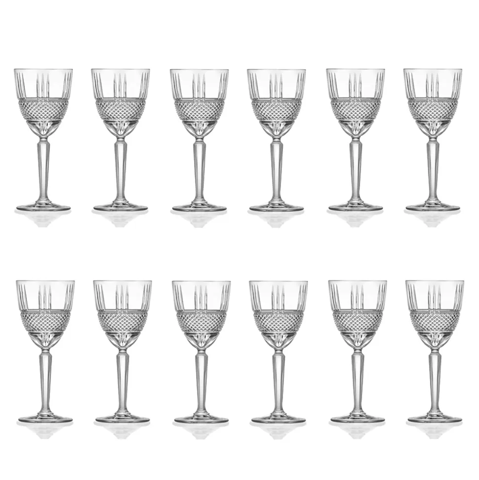Servizio di Calici da Vino o Acqua in Cristallo Ecologico 12 Pz - Brioso