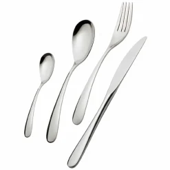 Servizio di Posate in Acciaio Inox Completo di Design 24 Pezzi - Hamtaro