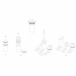 Servizio per Cocktail Accessori da Aperitivo in Marmo, Legno, Acciaio - Normanno