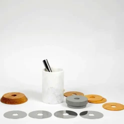 Servizio per Cocktail Accessori da Aperitivo in Marmo, Legno, Acciaio - Normanno