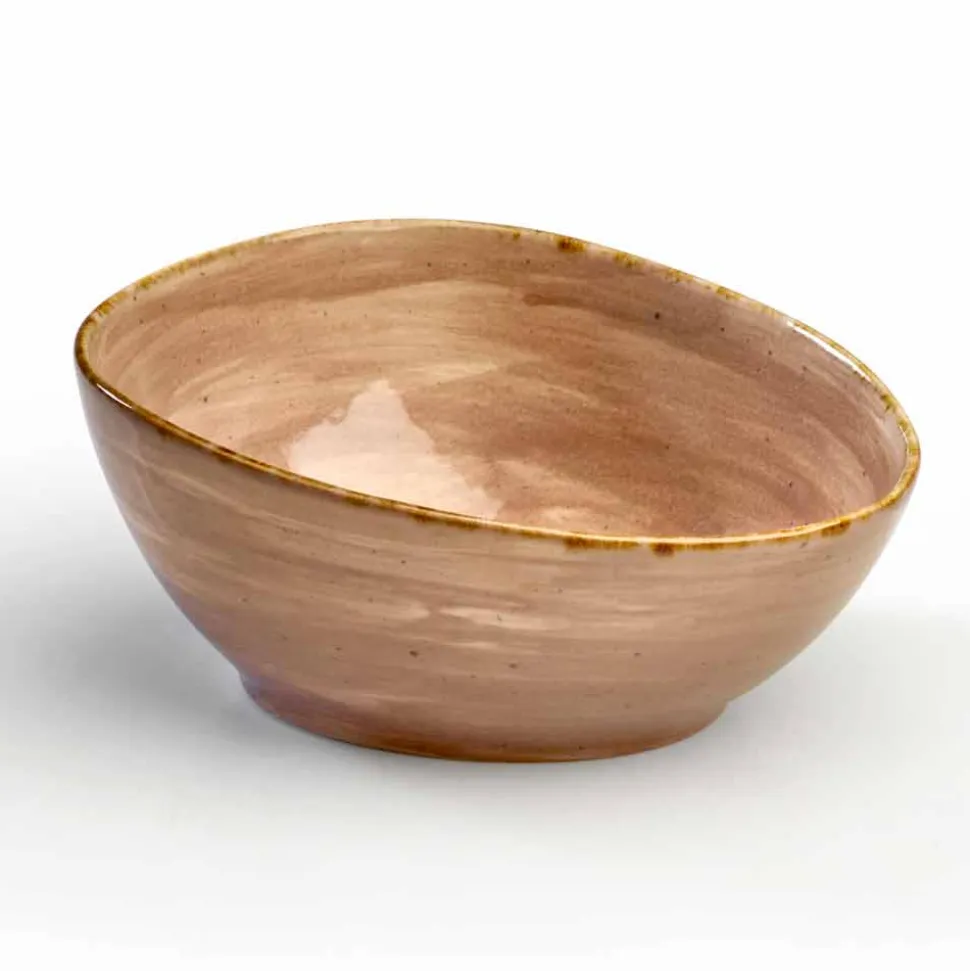 Servizio 8 Piatti Colorati Rettangolari e Ciotola Design Moderno in Gres - Simba