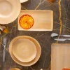 Servizio Piatti da Aperitivo 12 Pezzi in Gres Colorato di Design Moderno - Simba