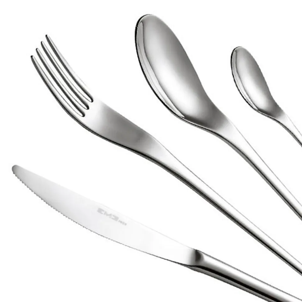 Servizio Posate Acciaio Inox Design Slanciato Orientale 24 Pz - Kimeno