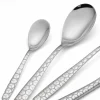 Servizio Posate in Acciaio Inox Lucido con Decoro Design 24 Pezzi - Ghiotto