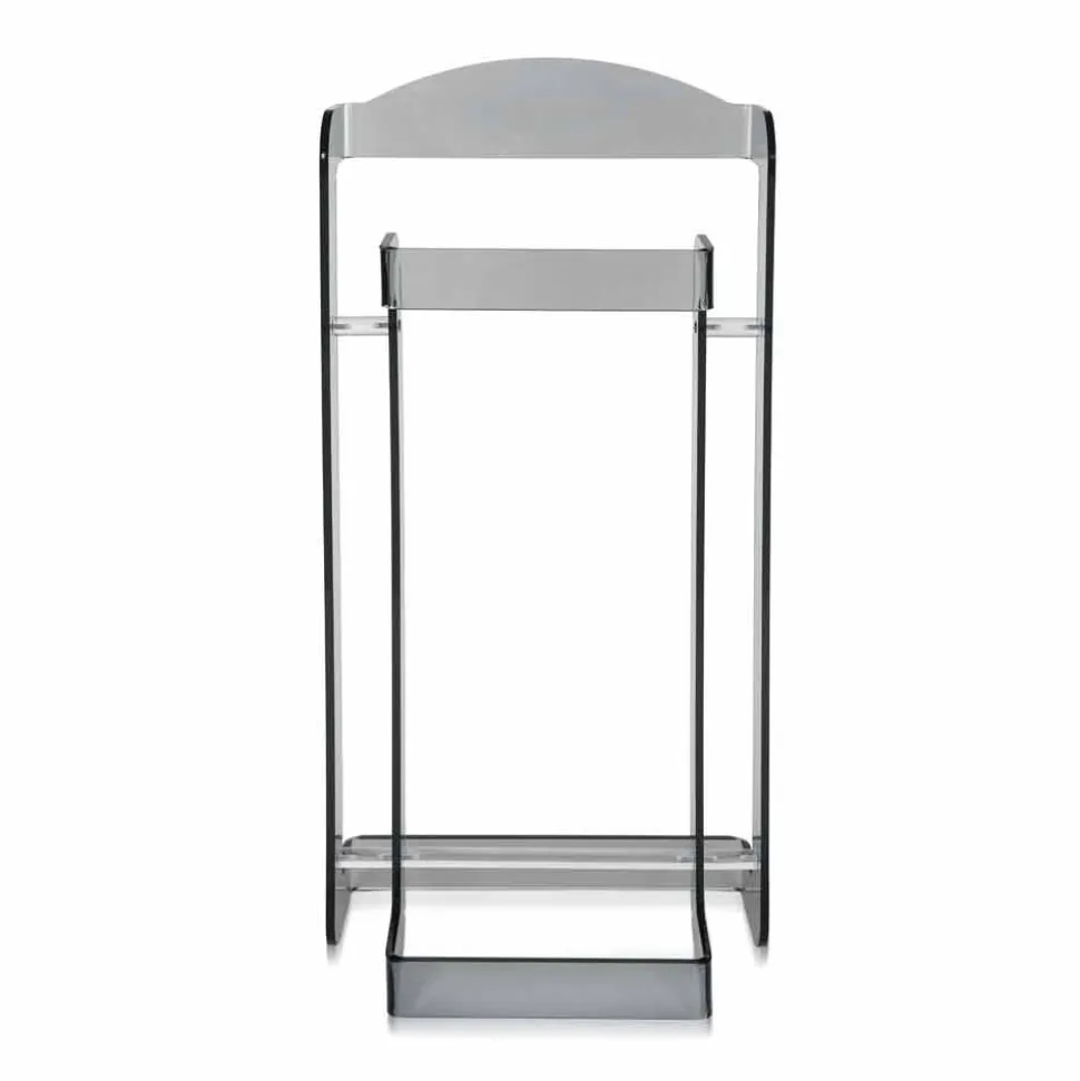 Servomuto moderno di design in plexiglass fumè Mose, made in Italy
