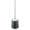 Set accessori da bagno moderni in marmo verde screziato Bombei