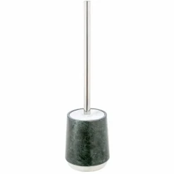 Set accessori da bagno moderni in marmo verde screziato Bombei