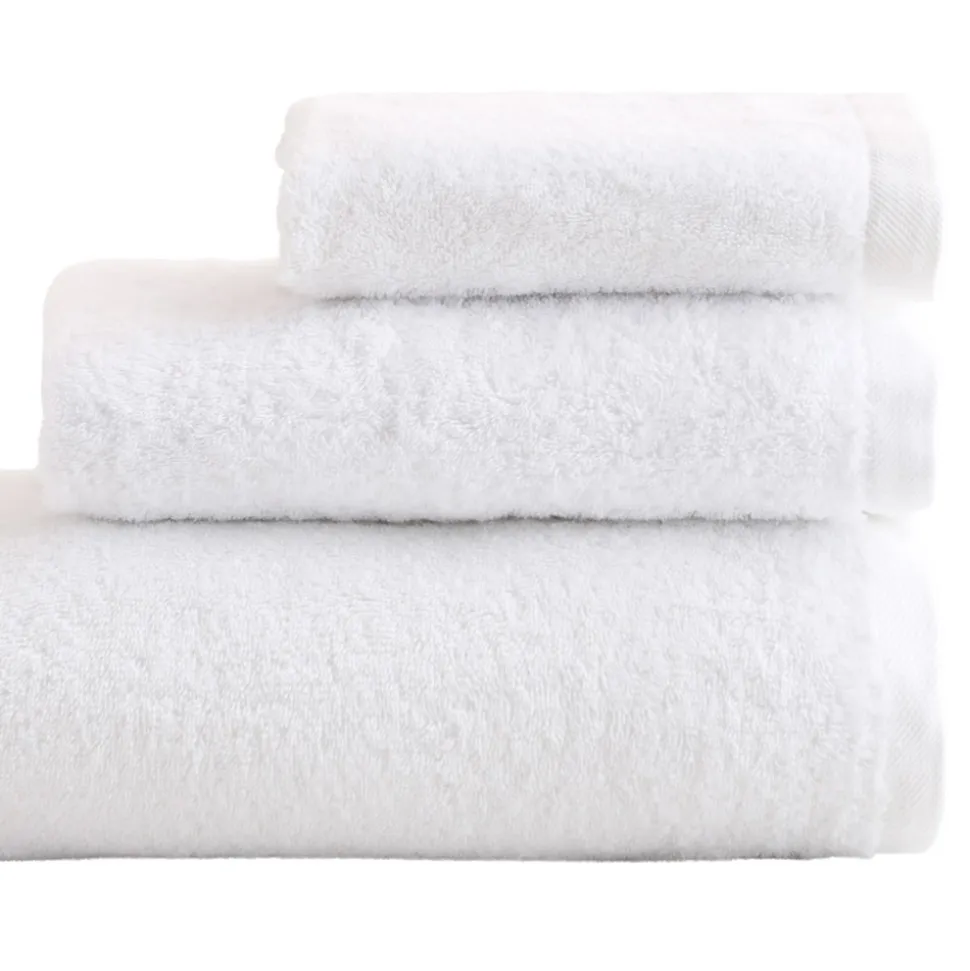 Set Bagno 8 Pezzi in Spugna di Puro Cotone Tutto Tinto in Capo - Smooth