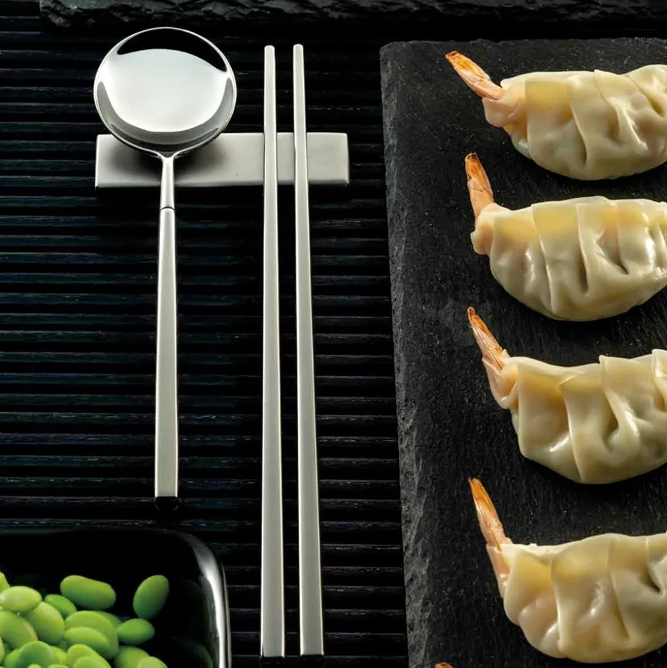 Set Composto da Cucchiaio Frutta, Bacchette e Poggia Posate - Osaka