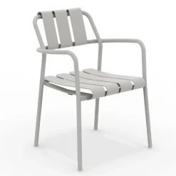 Set di 2 Poltrone da Giardino Realizzate Interamente in Alluminio - Risplendente