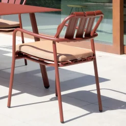 Set di 2 Poltrone da Giardino Realizzate Interamente in Alluminio - Risplendente