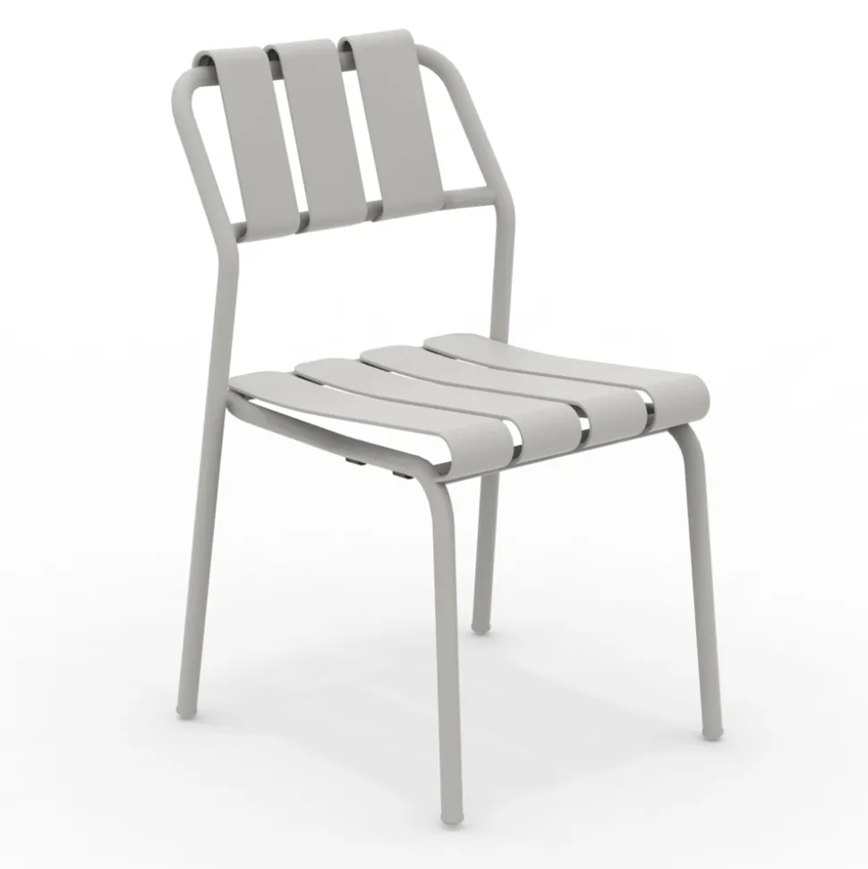 Set di 2 Sedie da Giardino Realizzate Interamente in Alluminio - Risplendente