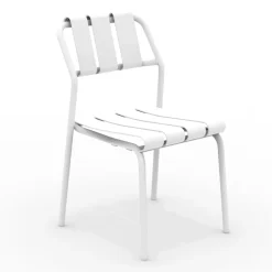 Set di 2 Sedie da Giardino Realizzate Interamente in Alluminio - Risplendente