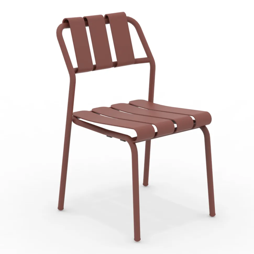Set di 2 Sedie da Giardino Realizzate Interamente in Alluminio - Risplendente