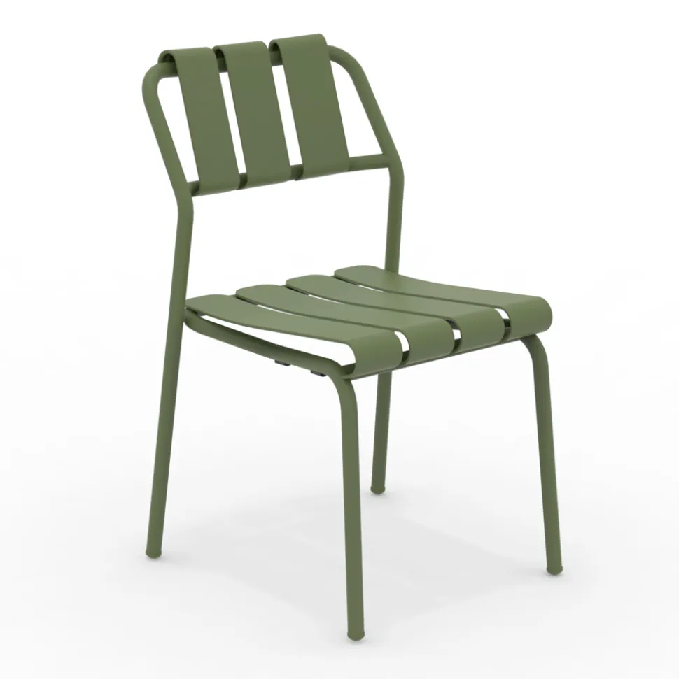 Set di 2 Sedie da Giardino Realizzate Interamente in Alluminio - Risplendente