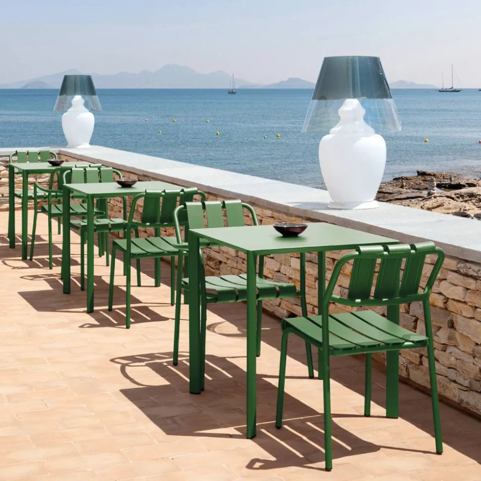 Set di 2 Sedie da Giardino Realizzate Interamente in Alluminio - Risplendente