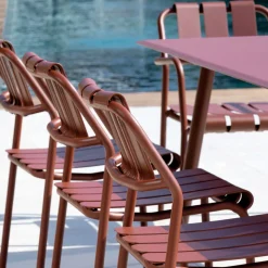 Set di 2 Sedie da Giardino Realizzate Interamente in Alluminio - Risplendente