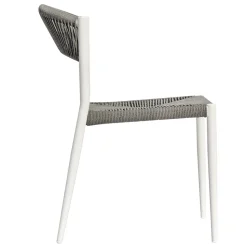 Set di 4 Sedie in Alluminio e Twist Wicker Colorato - Tavira