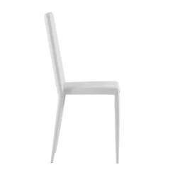 Set 4 sedie moderne in ecopelle bianche, grigie o tortora - Dora