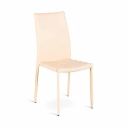 Set 4 sedie moderne in ecopelle Gioia, interamente rivestite