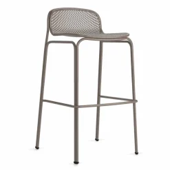 Sgabelli Bar Alti da Esterno di Design Impilabili in Metallo, 2 Pezzi - Viviette