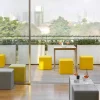 Sgabello a cubo morbido in poliuretano Slide Soft Cube made Italy