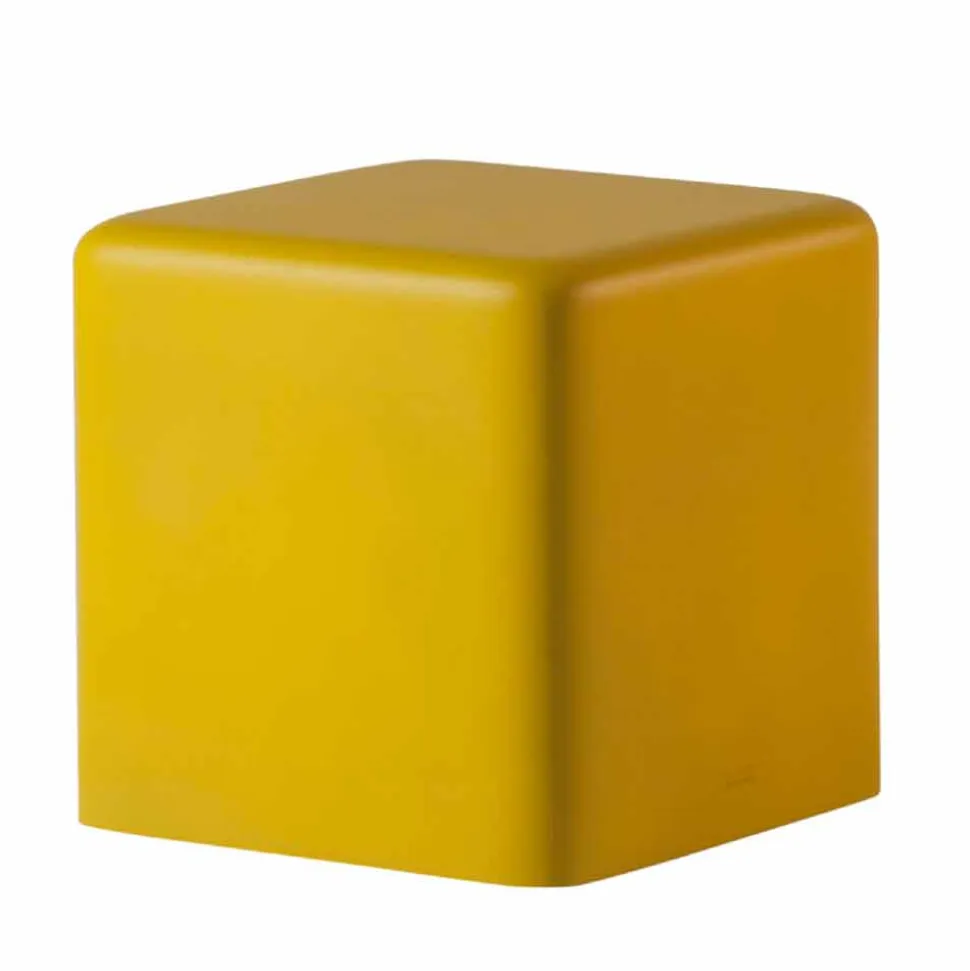 Sgabello a cubo morbido in poliuretano Slide Soft Cube made Italy