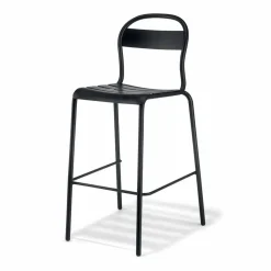 Sgabello Alto da Esterno in Alluminio Impilabile Made in Italy, 2 Pezzi - Trixie