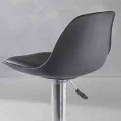 Sgabello Alzabile in Ecopelle dal Design Moderno - Rosa
