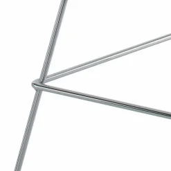 Sgabello Bar Alto in Pelle con Struttura in Acciaio Made in Italy - Beniamino