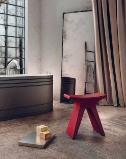 Sgabello Basso da Esterno di Design in Polipropilene Made in Italy - Prue