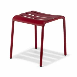 Sgabello Basso in Alluminio Verniciato da Esterno Made in Italy - Sondra