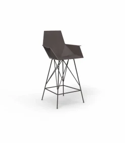 Sgabello con braccioli da giardino Faz Vondom, H 102 cm,design moderno, 4 pezzi