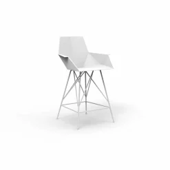 Sgabello con braccioli da giardino Faz Vondom, H 102 cm,design moderno, 4 pezzi