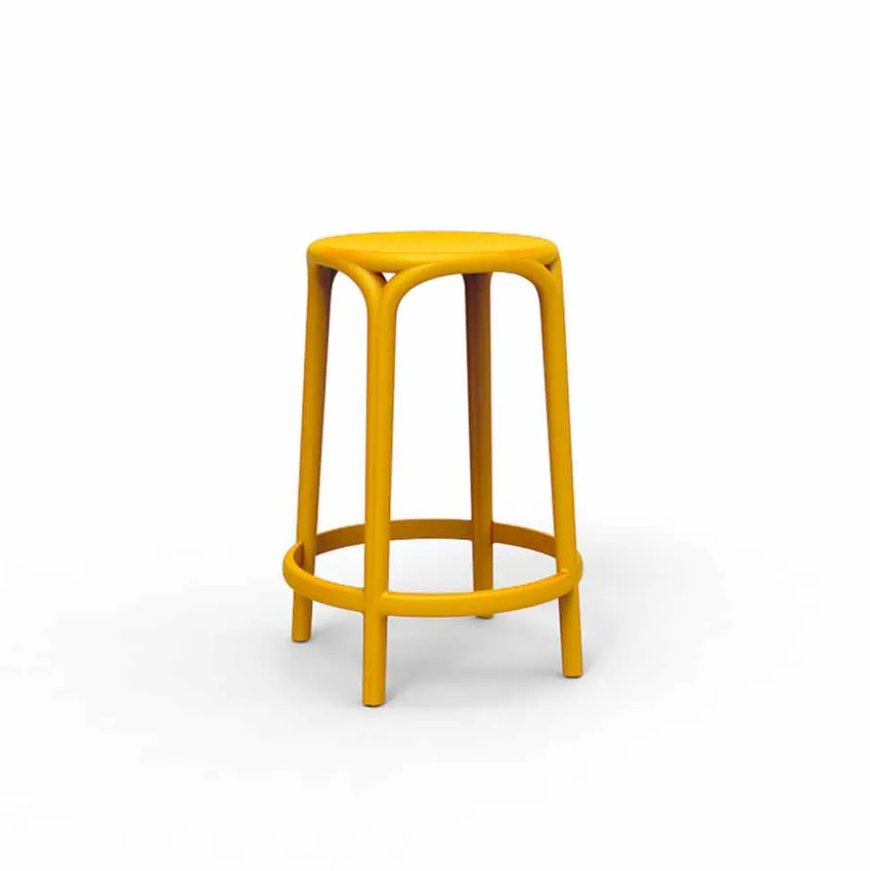 Sgabello da esterno Brooklyn Vondom H 66 cm, in polipropilene, 4 pezzi