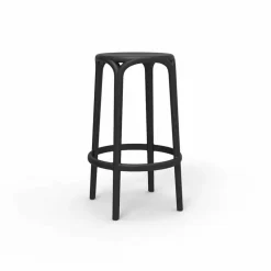 Sgabello da esterno Brooklyn by Vondom in polipropilene, H 76 cm, 4 pezzi