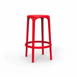 Sgabello da esterno Brooklyn by Vondom in polipropilene, H 76 cm, 4 pezzi