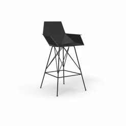 Sgabello da esterno con braccioli H 111 cm Faz Vondom in polipropilene, 4 pezzi